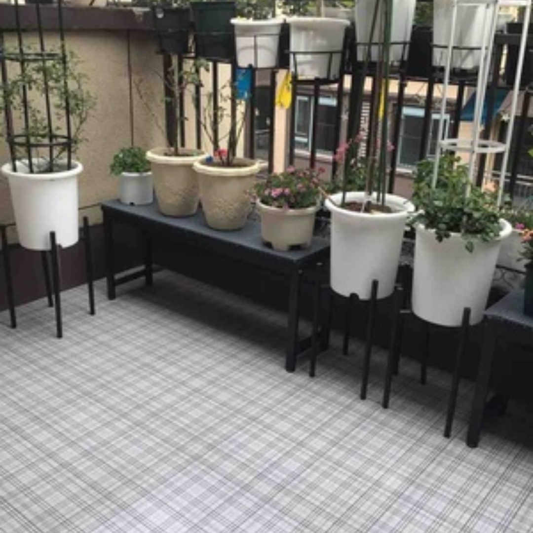 Outdoor Furniture Iron - 40CM tuinmeubilair plantenstandaard, balkonplank, groen ijzeren