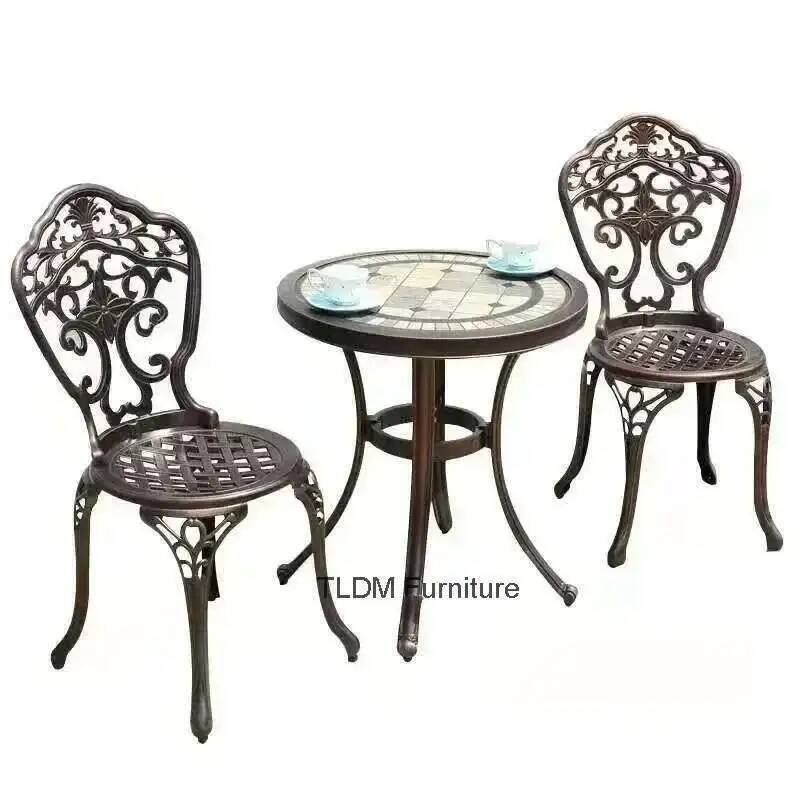Outdoor Furniture Iron - Urniture Set Vrijetijdsstoelen voor buiten Gegoten