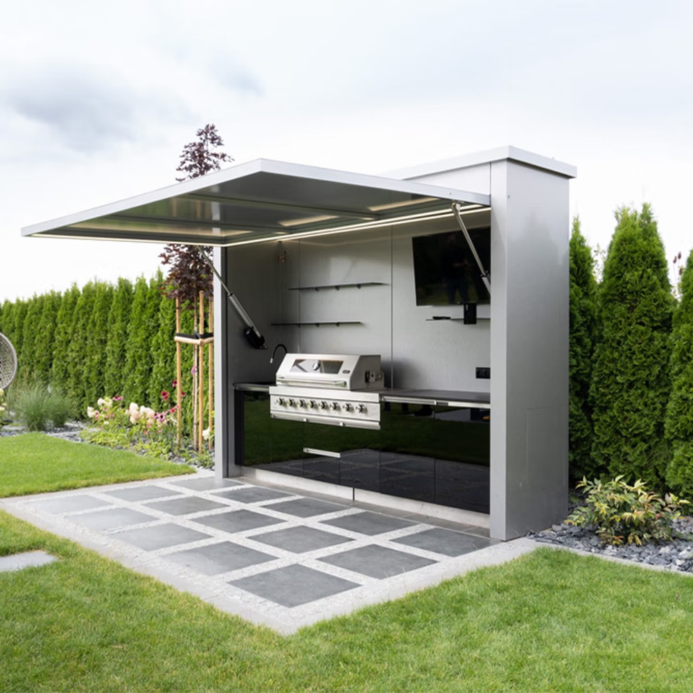 Outdoor Furniture Kitchener - Draagbare Campingkeuken met BBQ-station, opvouwbaar buitenkeuken