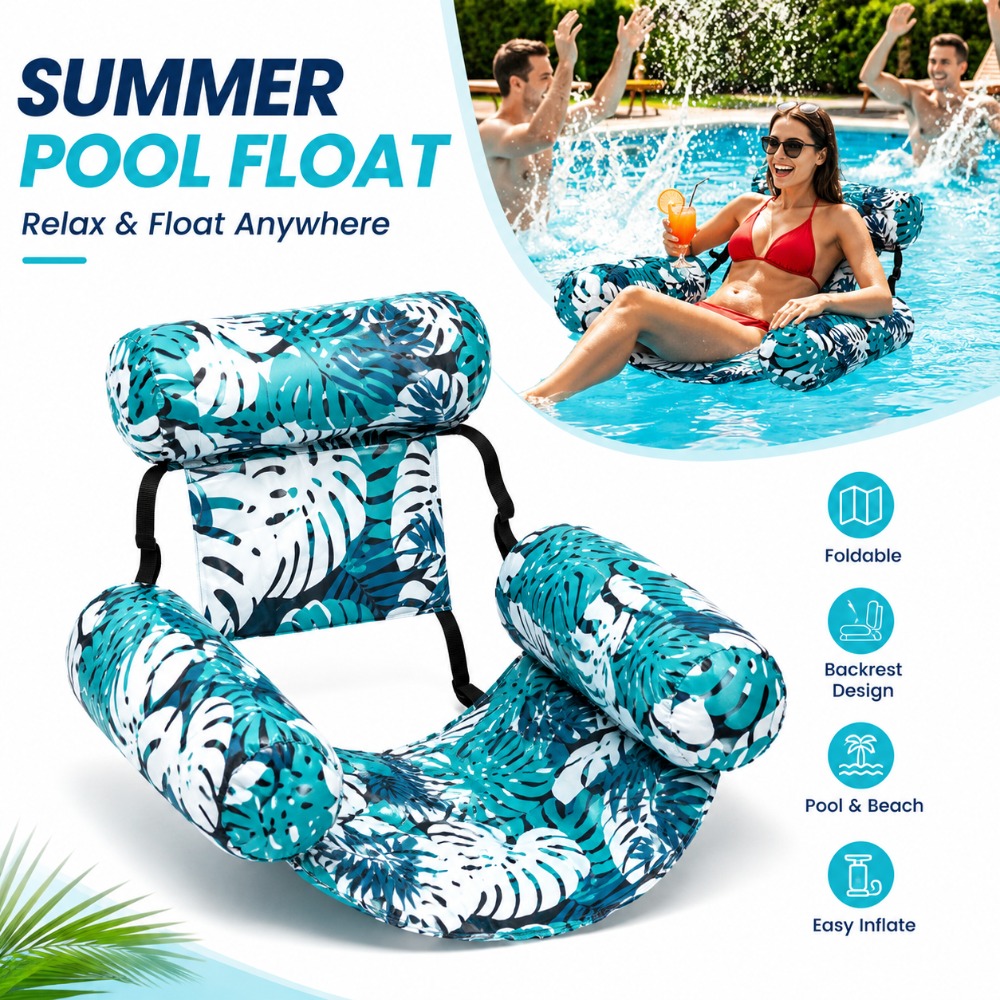 Outdoor Furniture Lounge - Zware, opblaasbare zwembadstoel, opblaasbare loungestoel voor