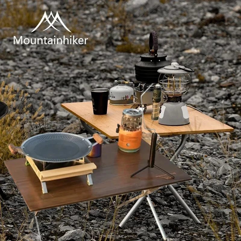 Folding Picnic Table - MOUNTAINHIKER Upgrade Draagbare Outdoor Campingtafel, Compact