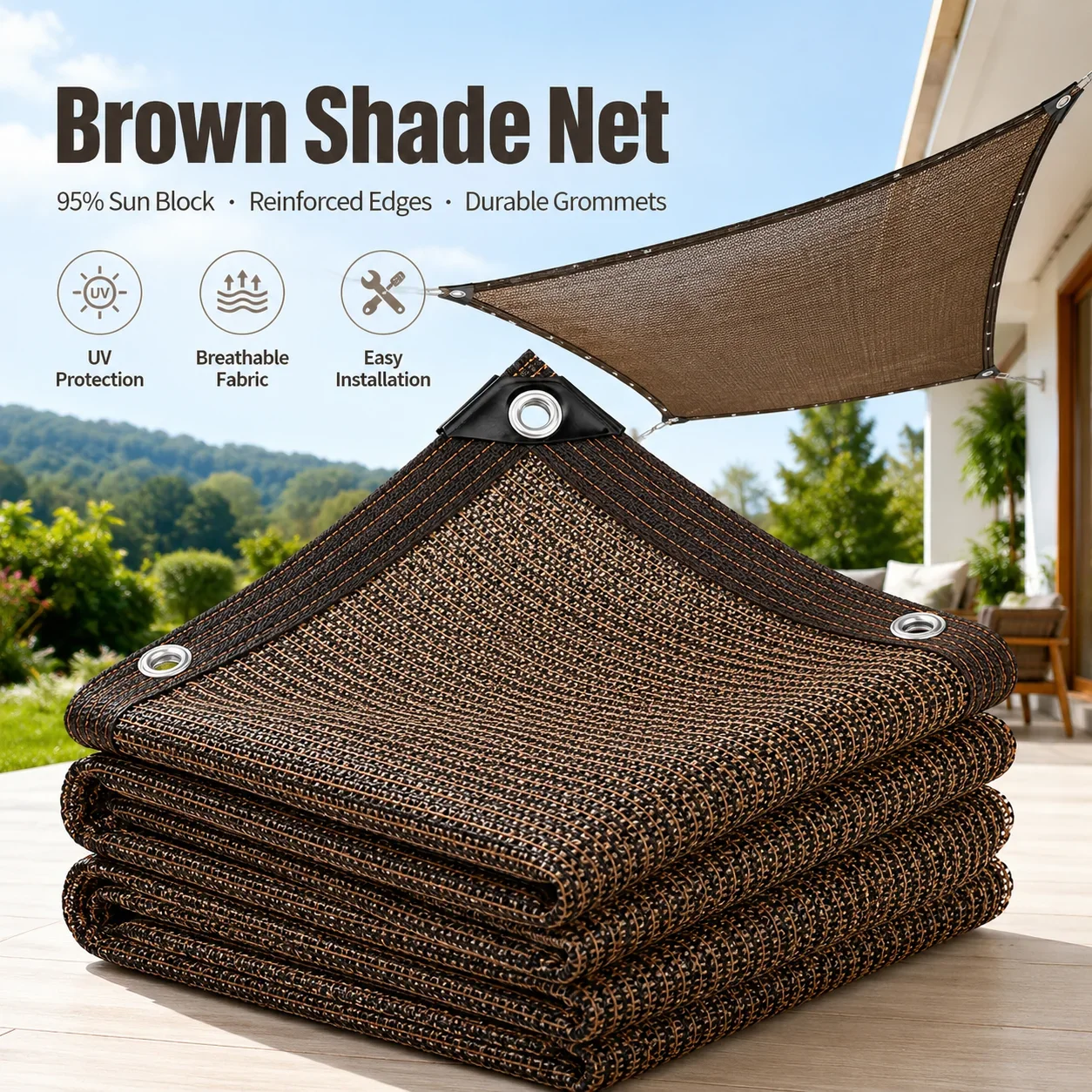 Outdoor Furniture Hdpe - Groot schaduwnet voor de binnenplaats –