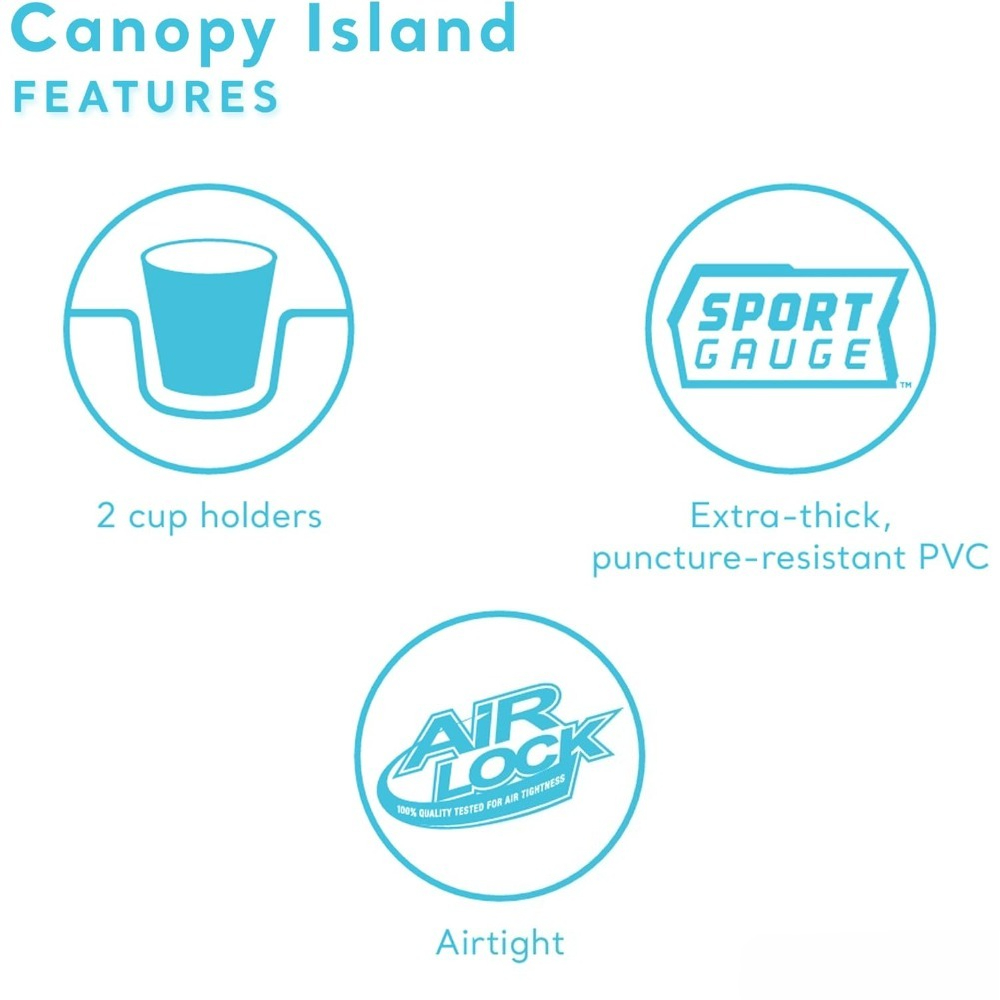 Canopy Island opblaasbare zwem - Outdoor Furniture Lounge recensie en prijs
