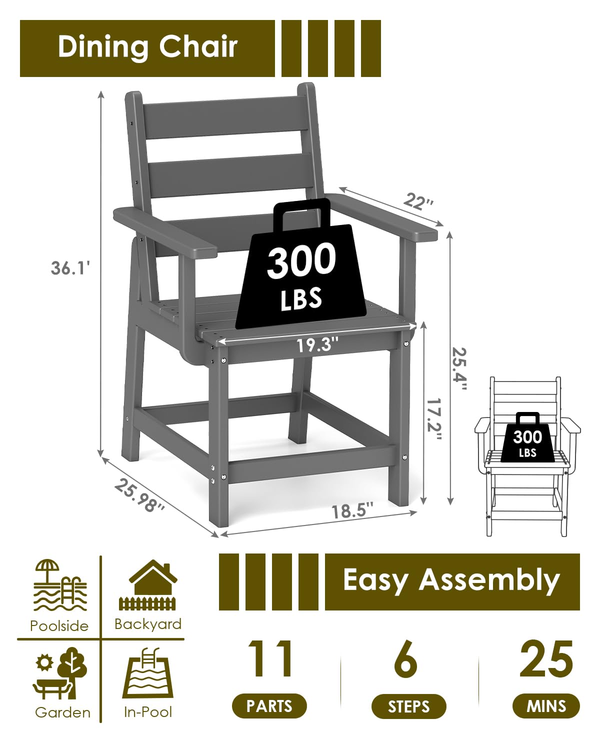 HDPE Buiten Eettafelstoelen Se - Outdoor Furniture Hdpe recensie en prijs