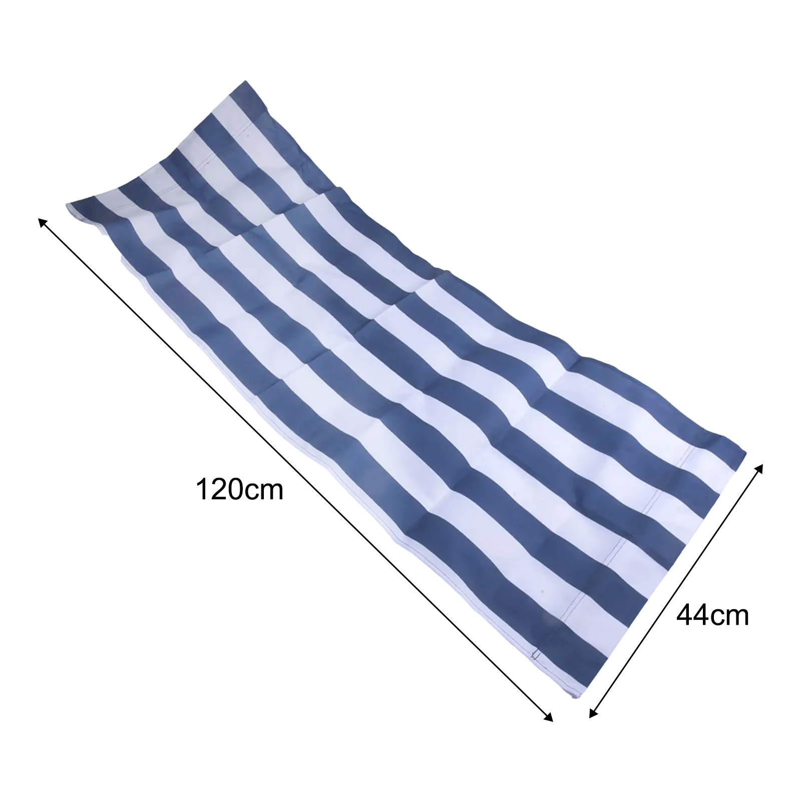 120x45cm Wit Blauw Gestreepte  - Outdoor Furniture Replacement Fabric recensie en prijs