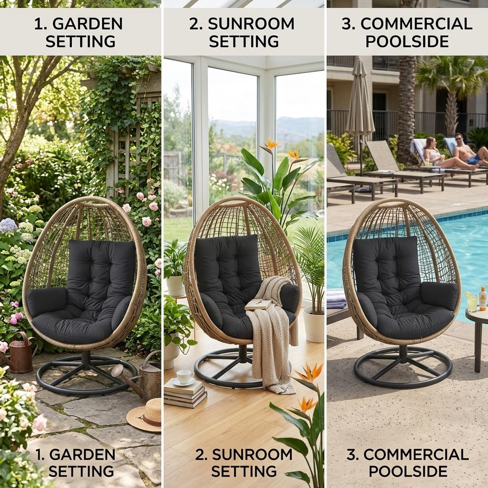 Egg Chair Kussen Vervanging, 6 - Outdoor Furniture Replacement Fabric recensie en prijs