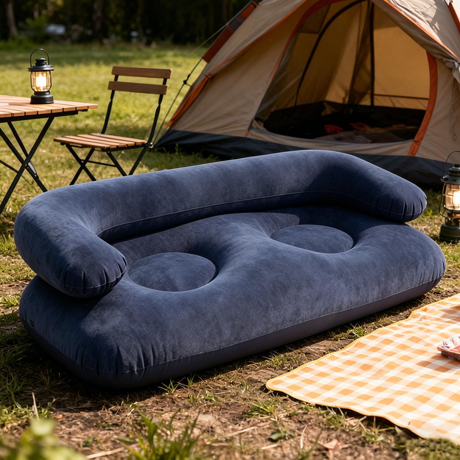 Dubbele opblaasbare luchtbank, - Outdoor Furniture Lounge recensie en prijs