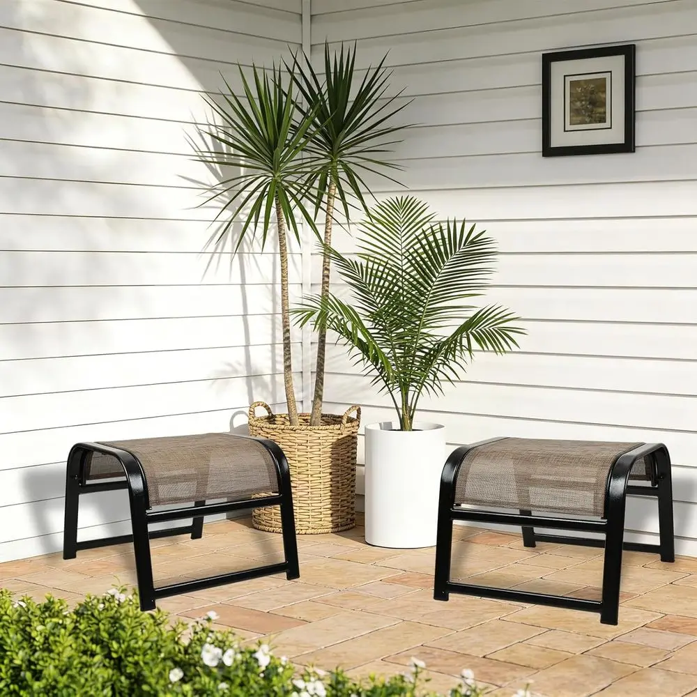 Patio Ottoman Set, 2-delige ij - Outdoor Furniture Iron recensie en prijs