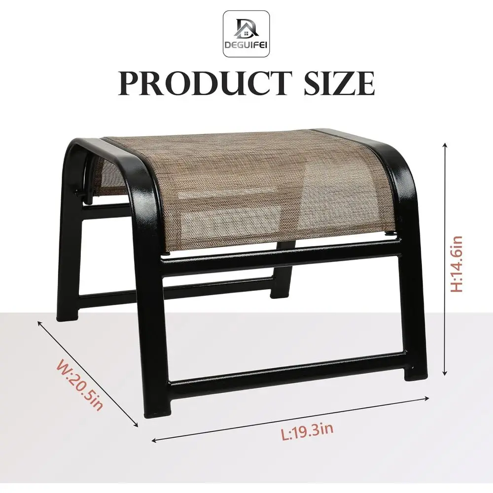 Patio Ottoman Set, 2-delige ij - Outdoor Furniture Iron recensie en prijs