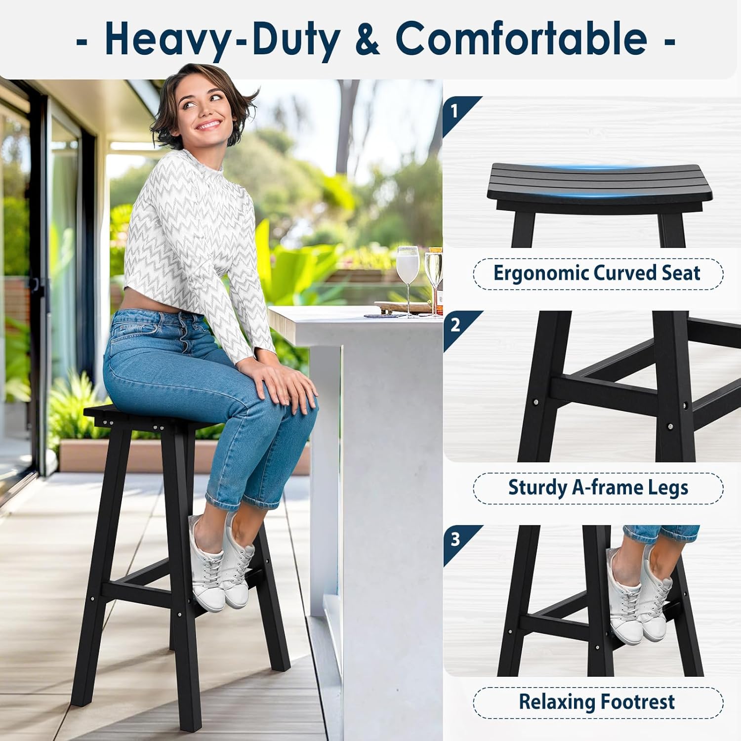 29 inch HDPE buitenbarstoelen  - Outdoor Furniture Kitchener recensie en prijs