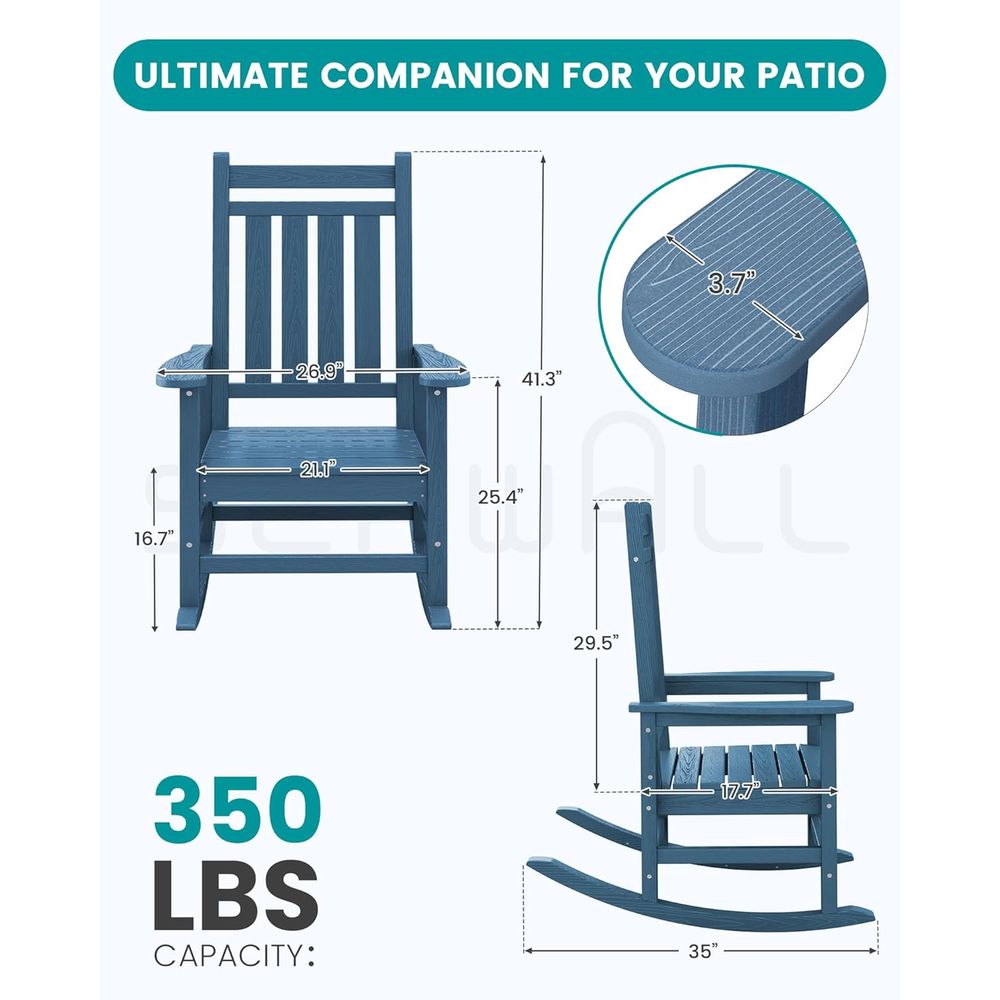 Set van 2 extra grote HDPE sch - Outdoor Furniture Hdpe recensie en prijs