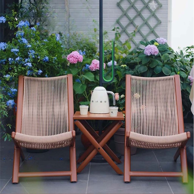 Rotan geweven buitenloungestoe - Outdoor Furniture Iron recensie en prijs