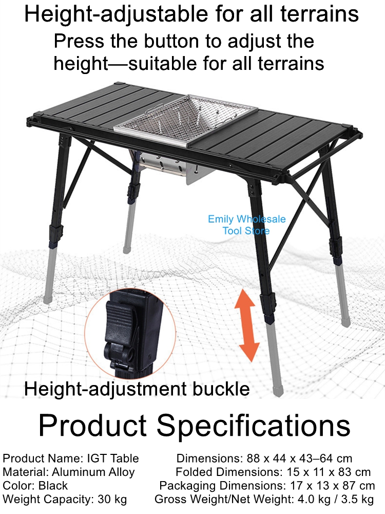 Outdoor campingtafel van alumi - Outdoor Furniture Kitchener recensie en prijs