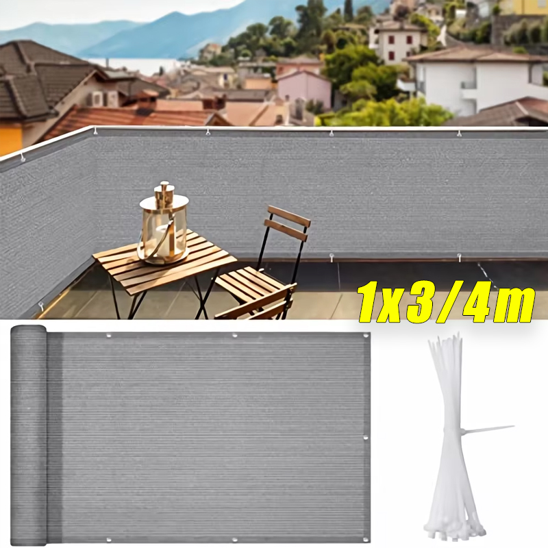 4x1M balkon privacyscherm zwar - Outdoor Furniture Hdpe recensie en prijs