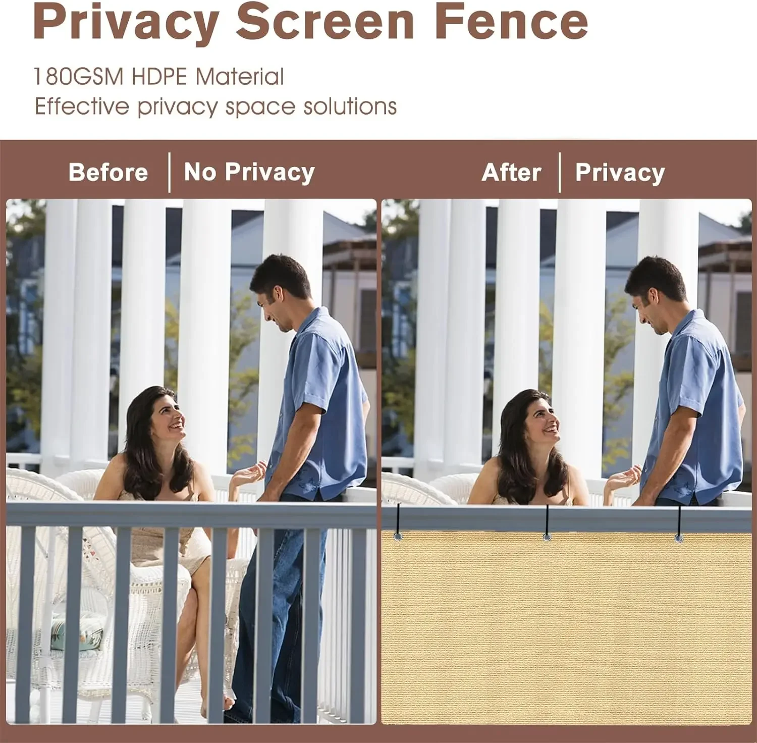 4x1M balkon privacyscherm zwar - Outdoor Furniture Hdpe recensie en prijs