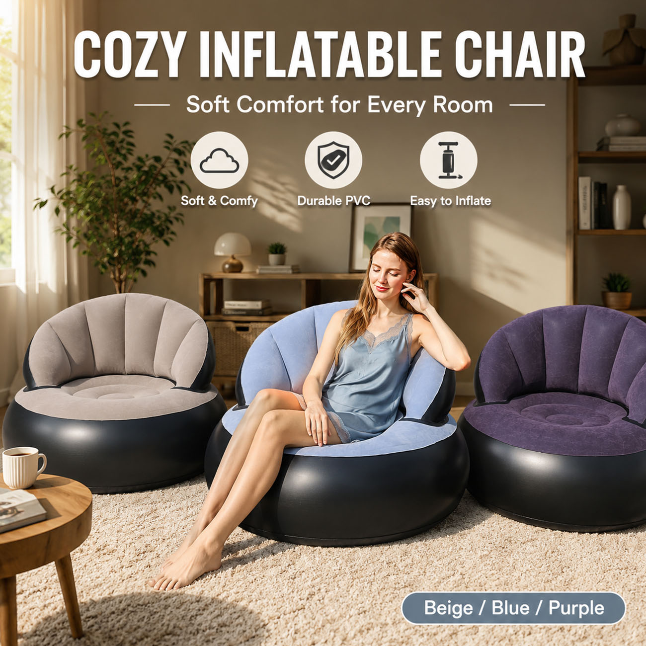 Opblaasbare stoel voor volwass - Outdoor Furniture Lounge recensie en prijs