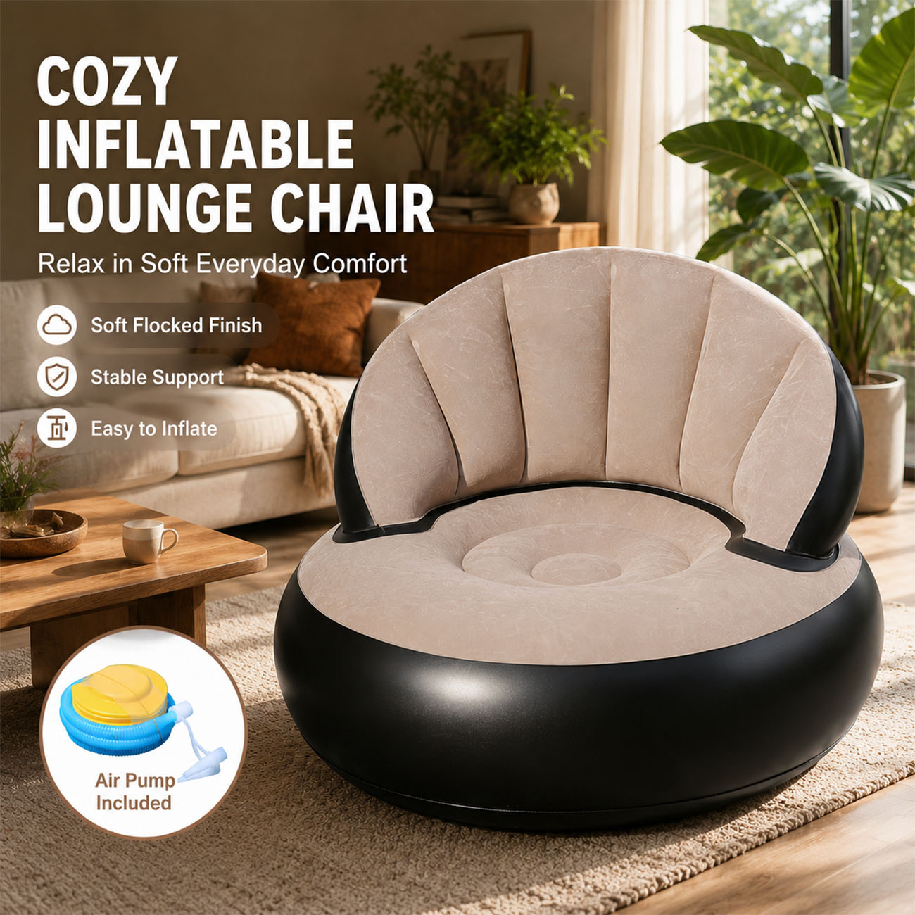 Opblaasbare stoel voor volwass - Outdoor Furniture Lounge recensie en prijs
